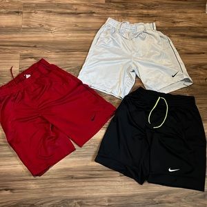 Men Nike Shorts Size M (3 Pair) Black White and Red